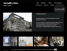 Tablet Screenshot of metall-design.ch