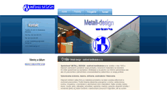 Desktop Screenshot of metall-design.sk