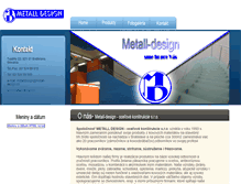 Tablet Screenshot of metall-design.sk